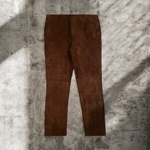 Vintage Jones New York Women’s 90’s Leather Suede Pants.